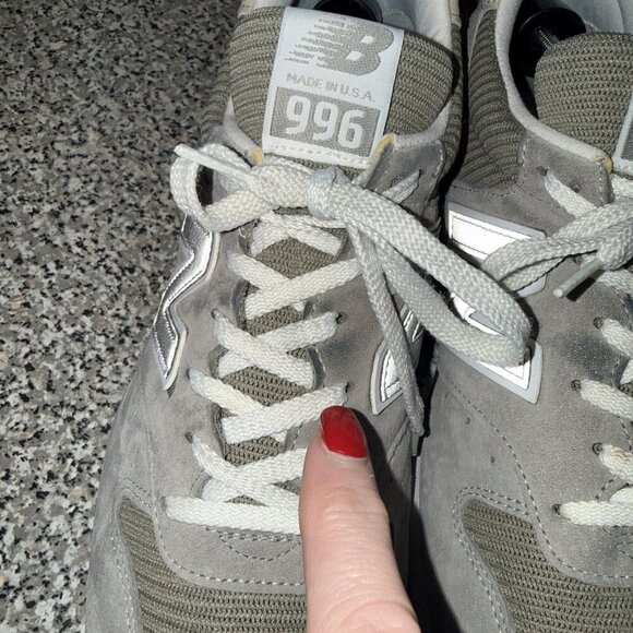 New Balance 996 Shoes Mens‎ Size 13 Gray Suede Made USA U996GR Running Sneakers